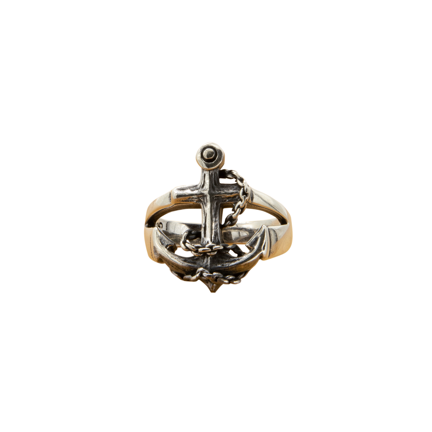 Anchor Ring: 925 Sterling Silver