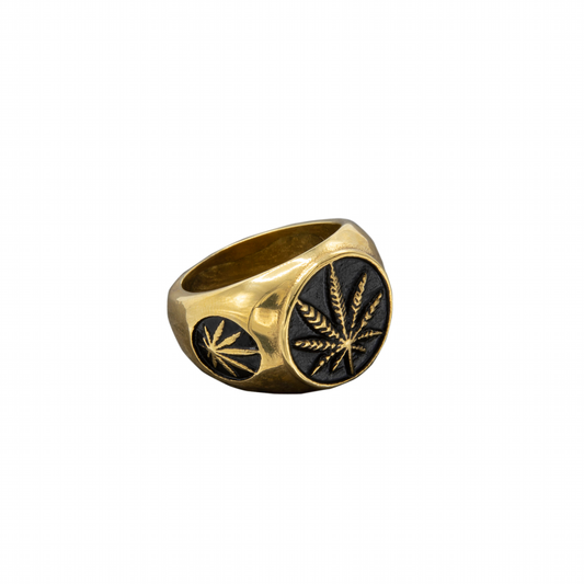 Jamaican Leaf Ring - Gold