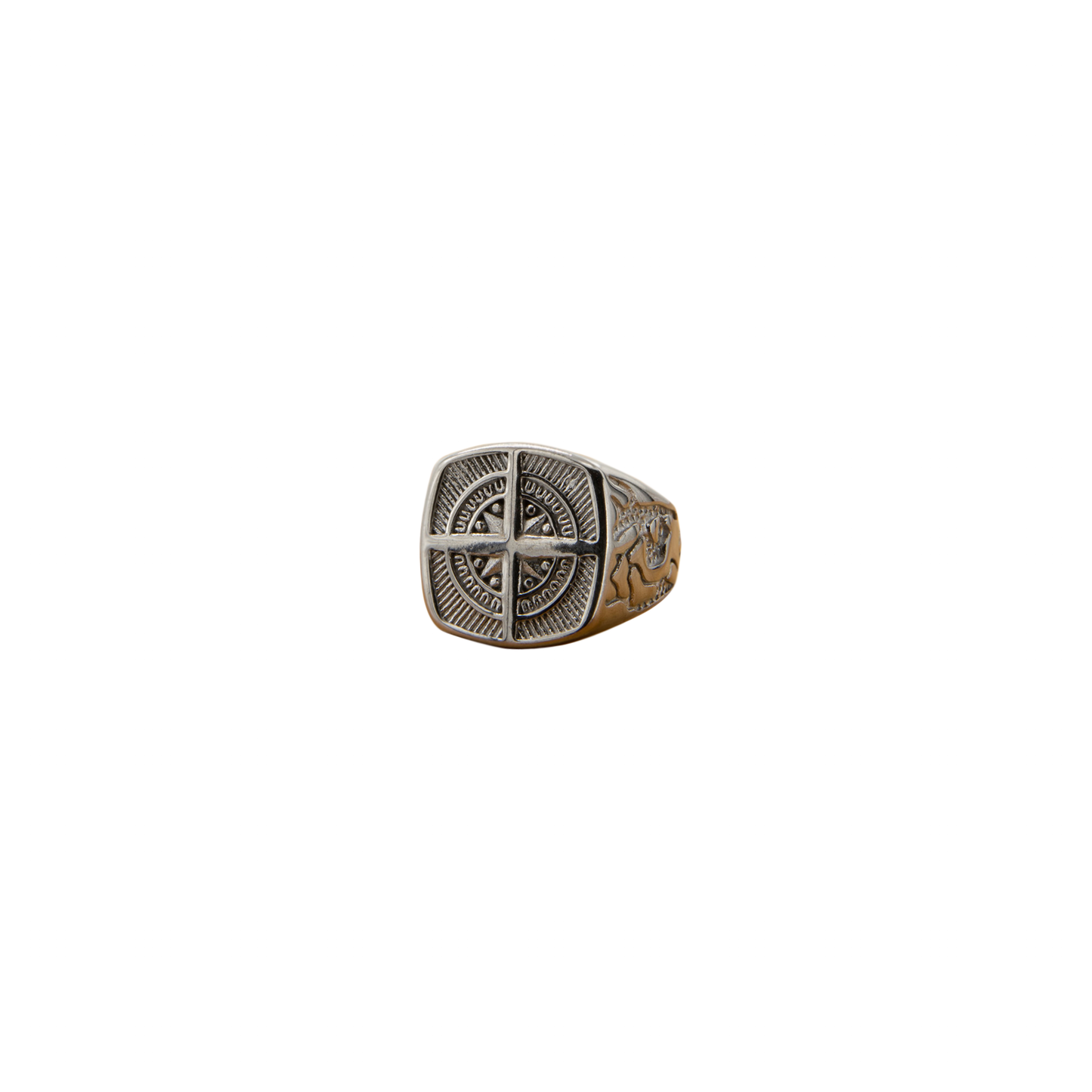 Compass Ring Silver