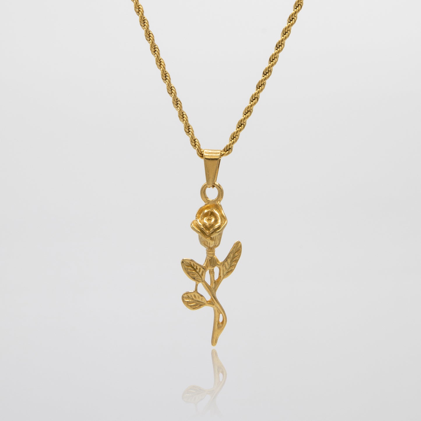 Rose Pendant - Gold