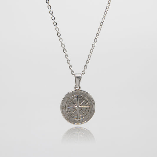 Compass Pendant - Silver