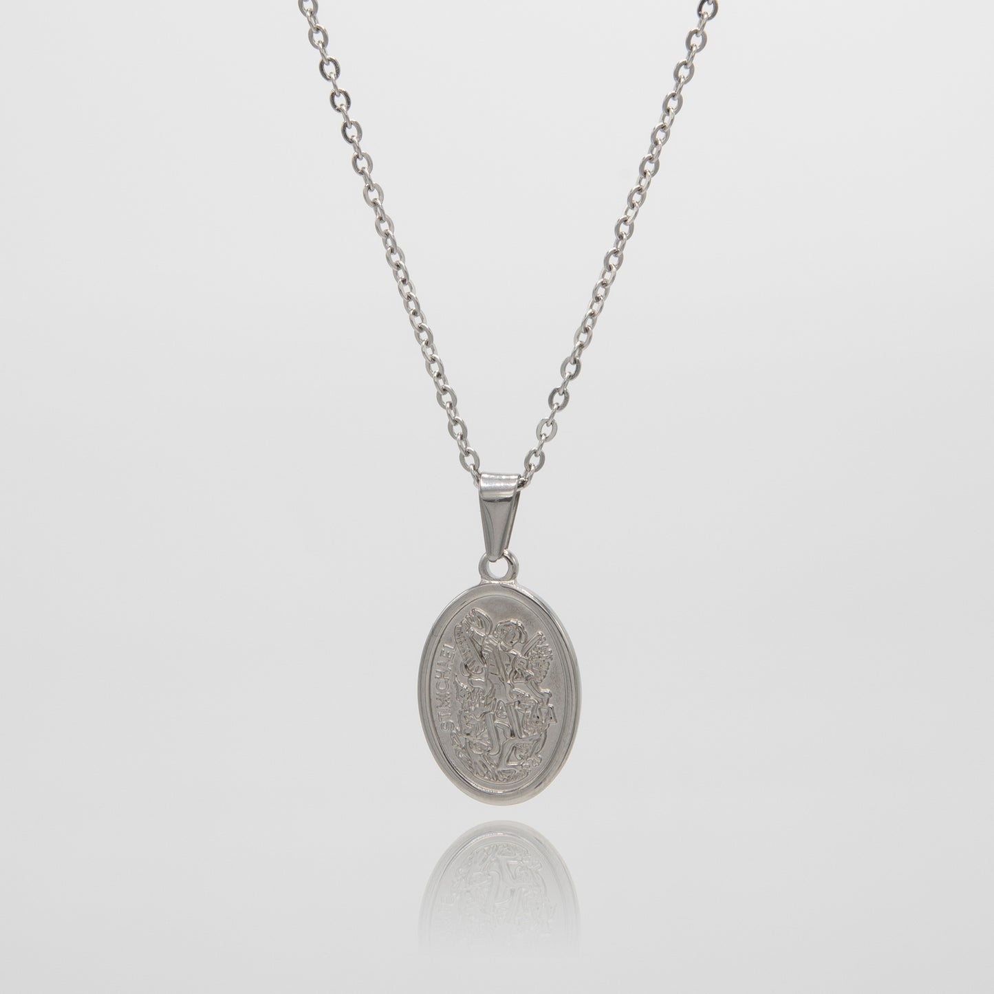 Saint Micheal Pendant - Silver