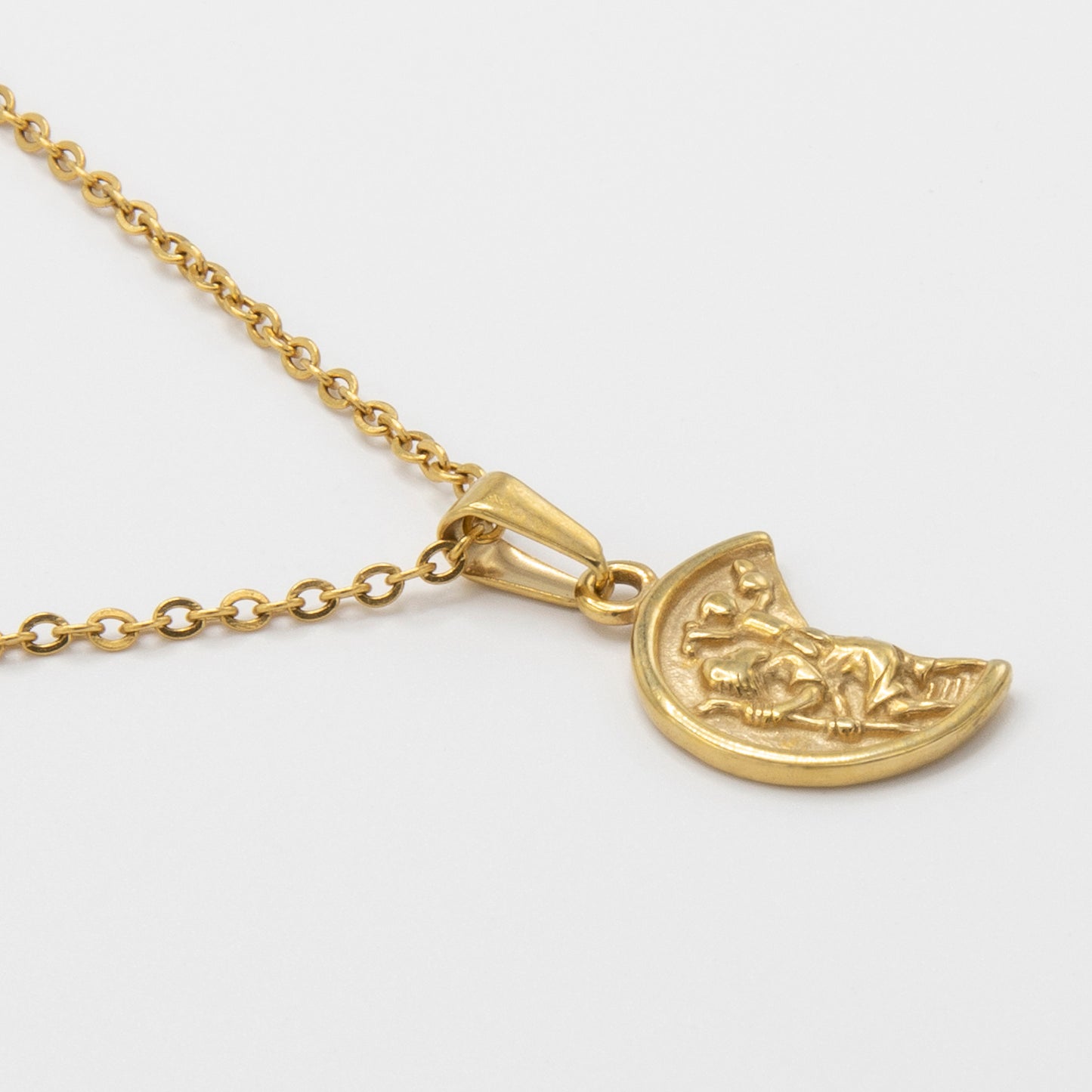 Saint Christopher Pendant - Gold