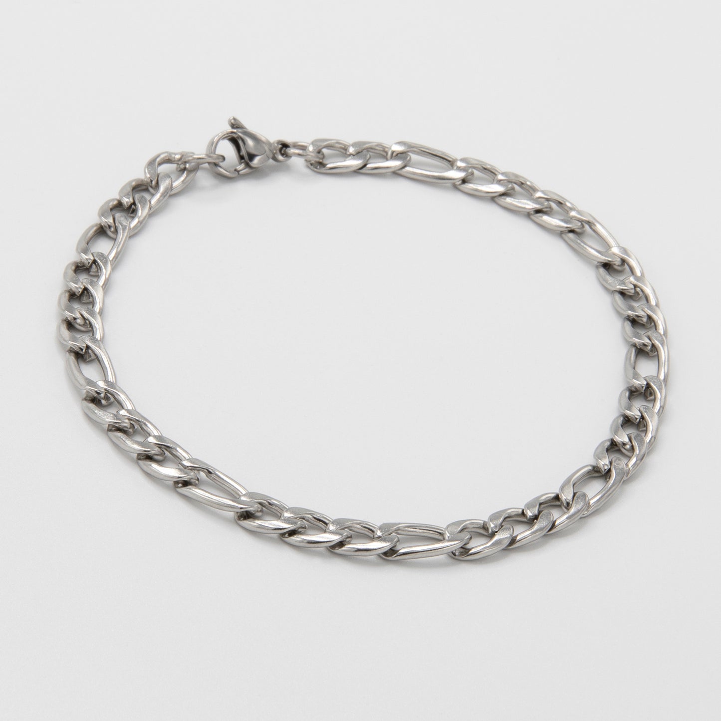 Figaro Bracelet 5 mm - Silver