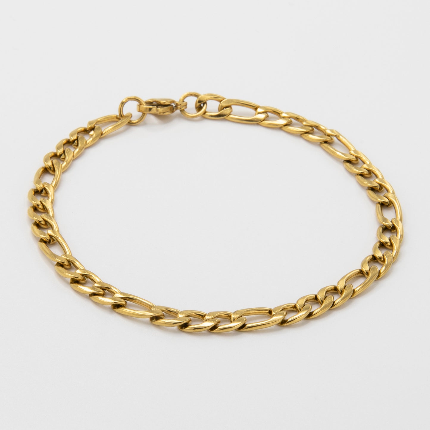 Figaro Bracelet 5 mm - Gold