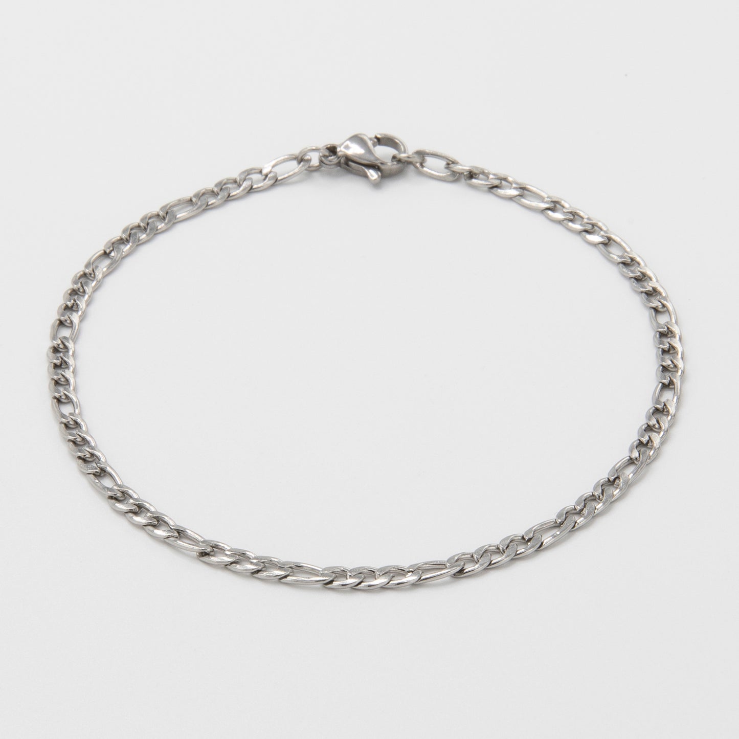 Figaro Bracelet 3 mm - Silver