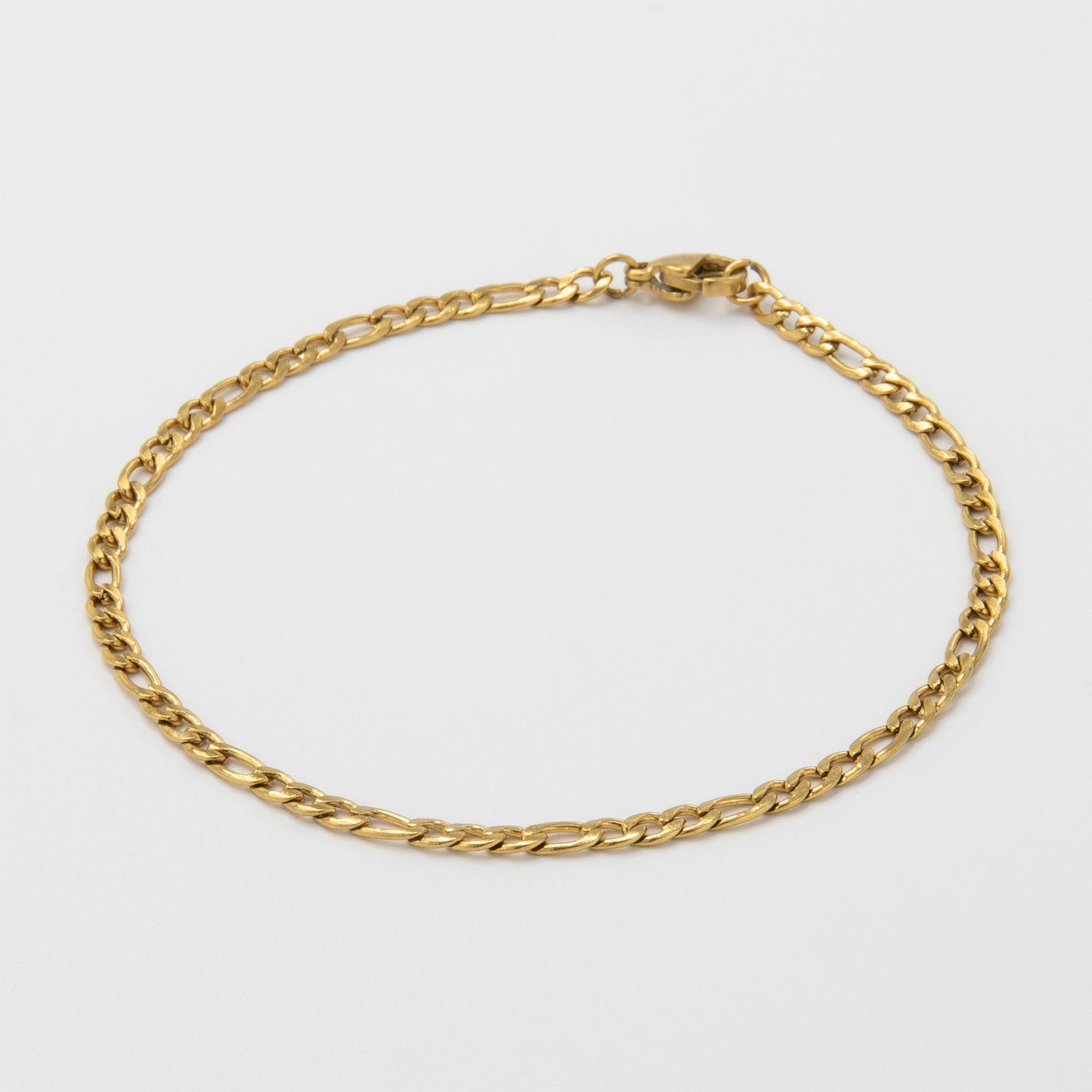 Figaro Bracelet 3 mm - Gold