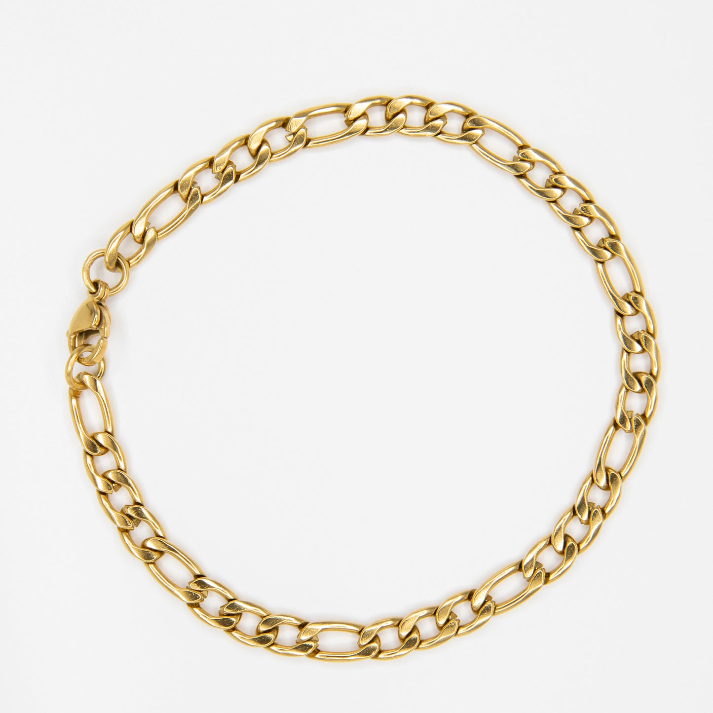 Figaro Bracelet 5 mm - Gold