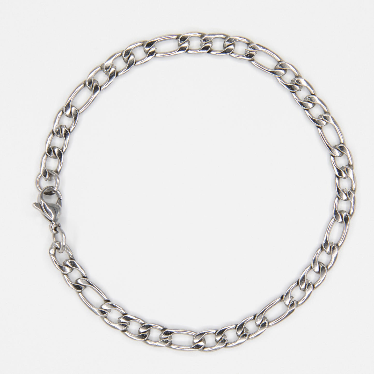 Figaro Bracelet 5 mm - Silver