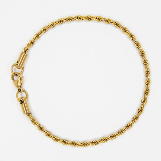 Rope Bracelet 3 mm - Gold