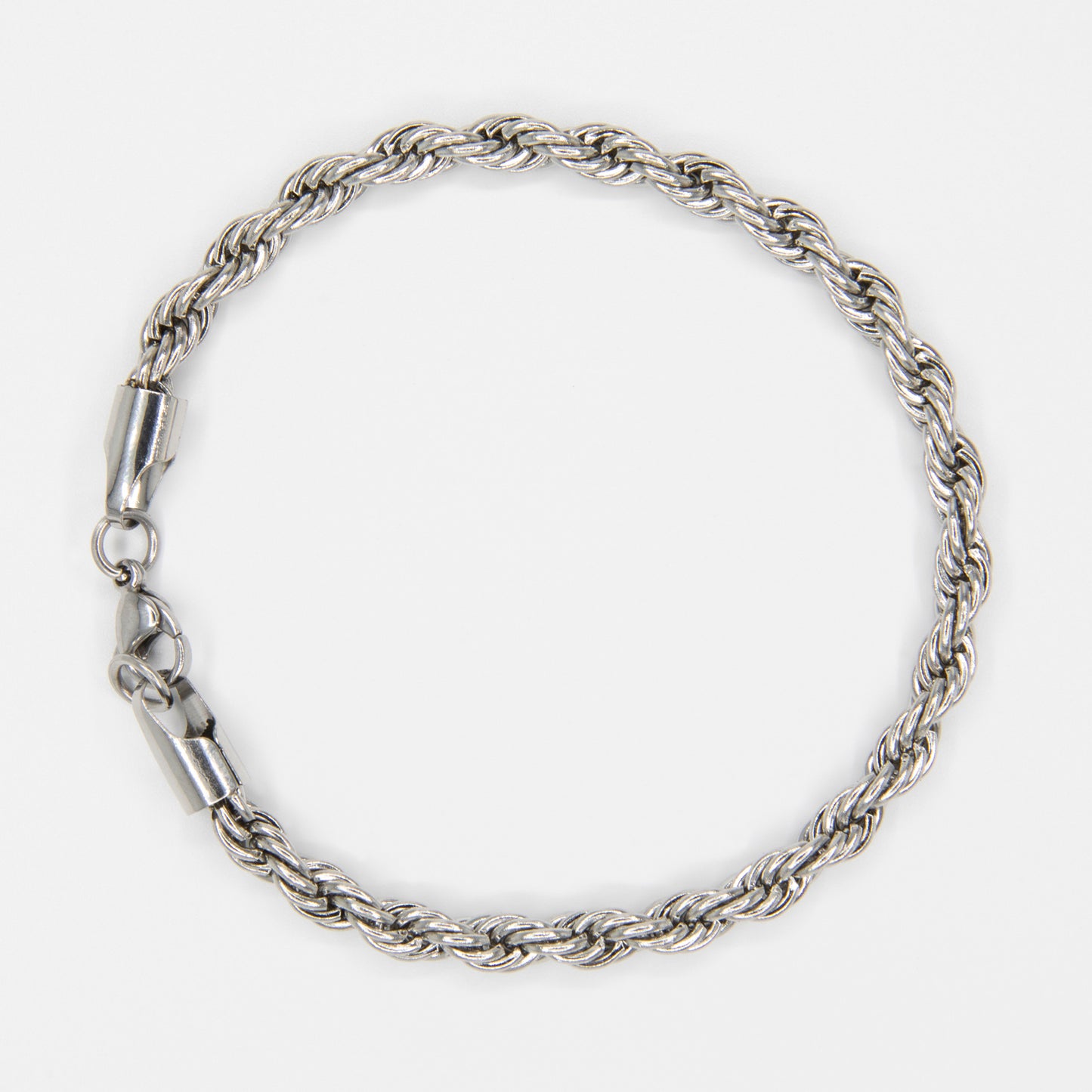 Rope Bracelet 5 mm - Silver