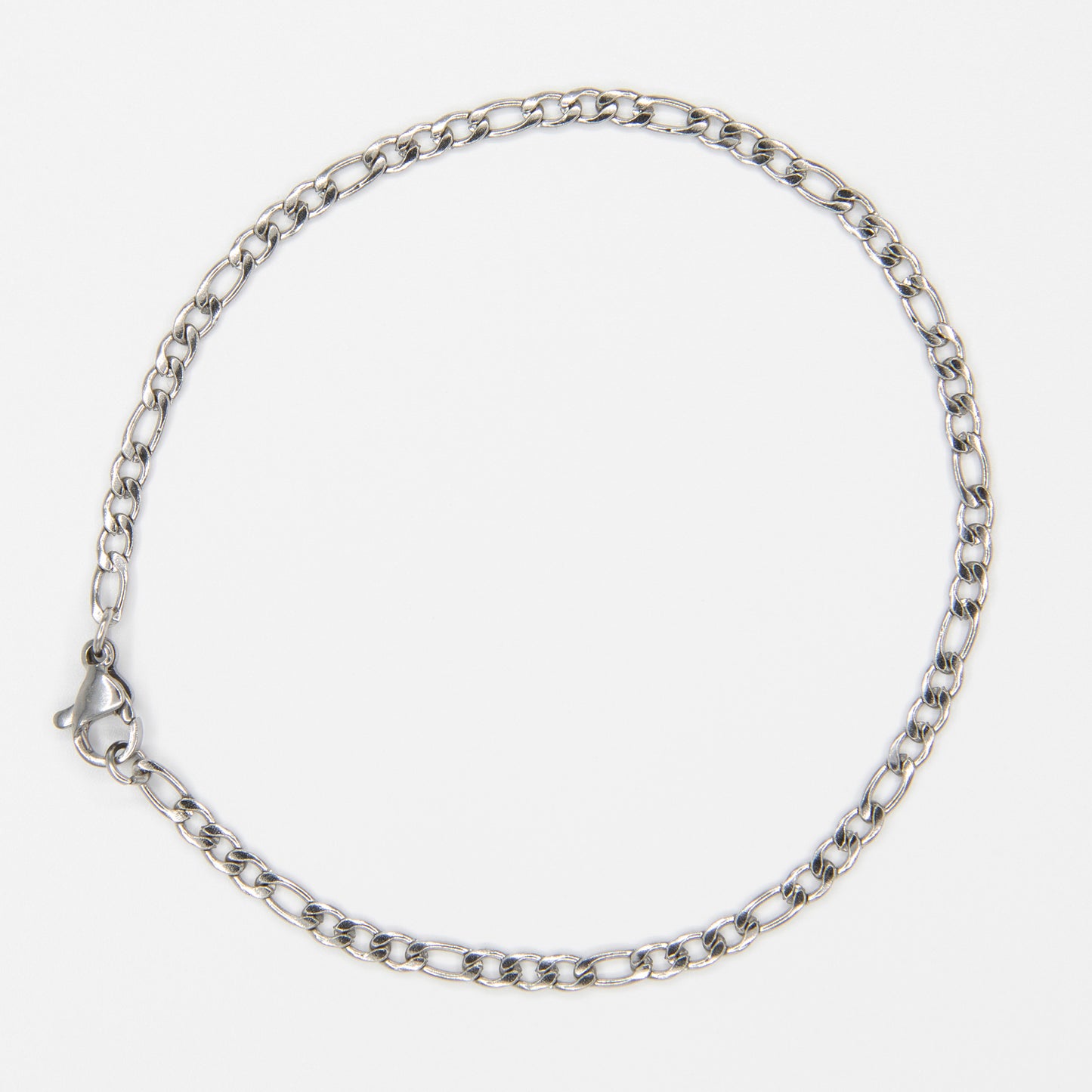 Figaro Bracelet 3 mm - Silver