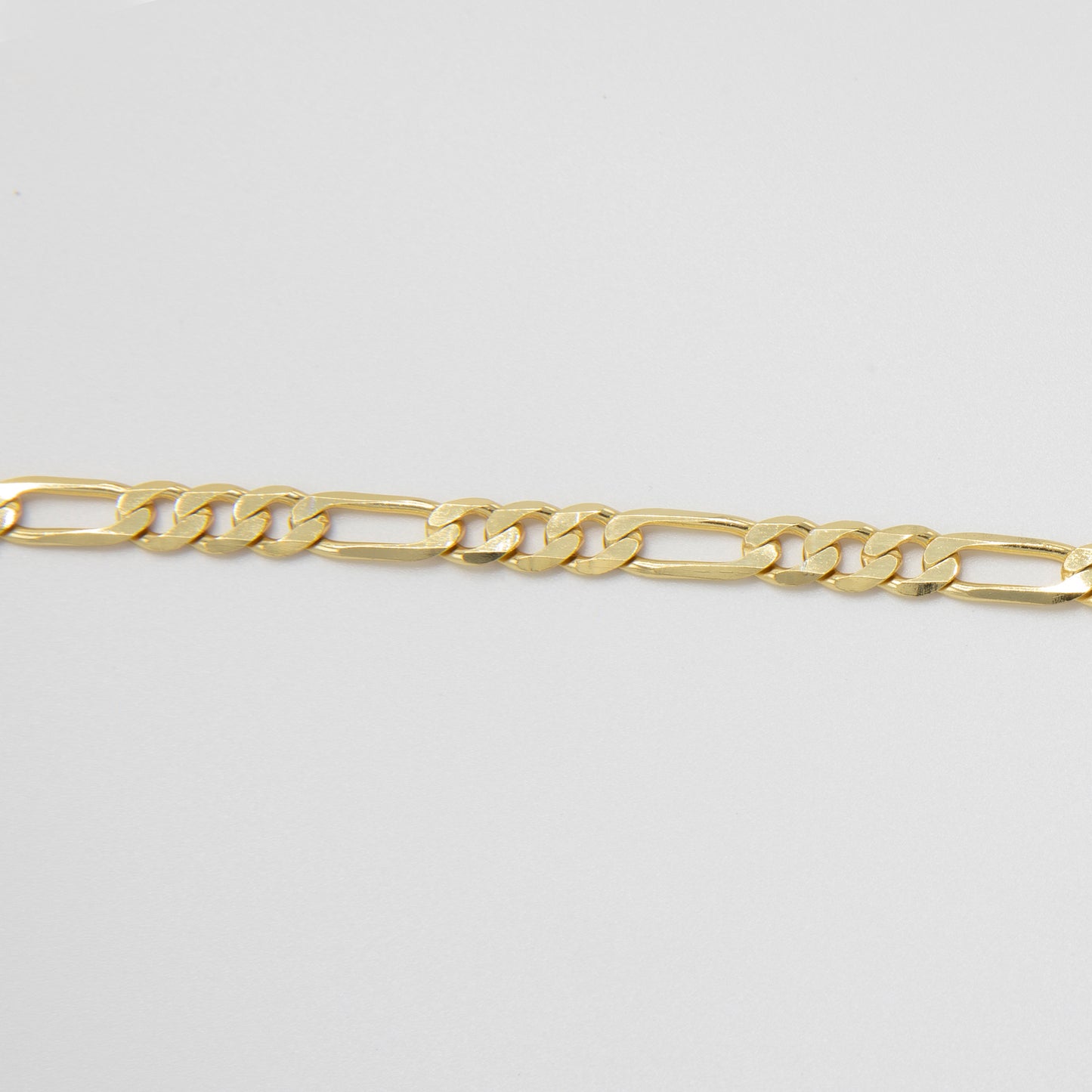 High-Quality Gold-Plated 925 Sterling Silver Figaro Chain