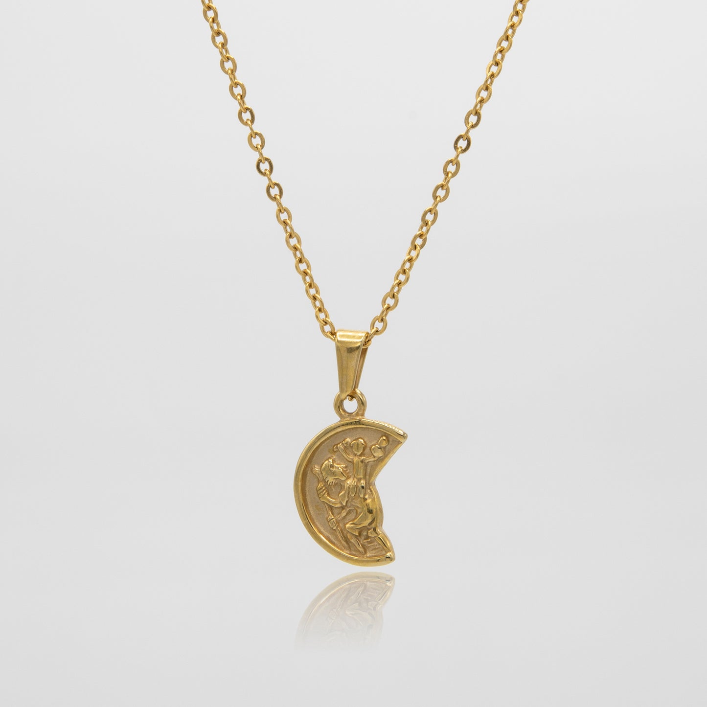 Saint Christopher Pendant - Gold