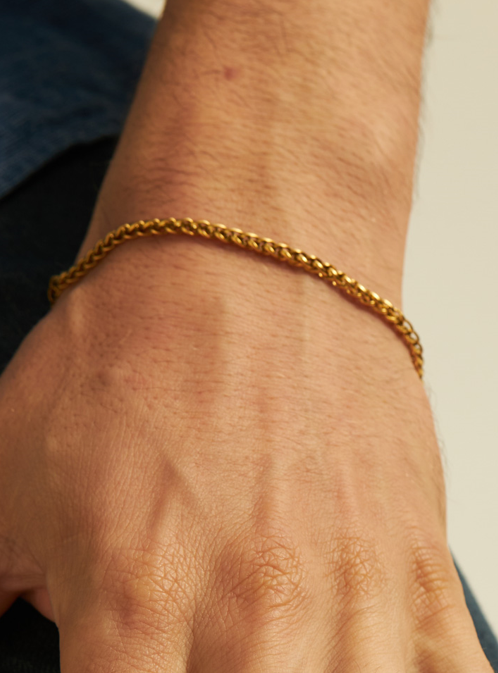 Wheat Bracelet 3 mm - Gold